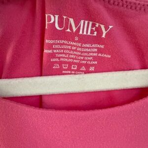 Pumiey Women's Pink Bodysuit
